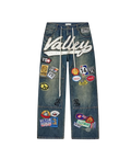 VALE FOREVER 1980S BLUE DENIM CARPENTER PANTS